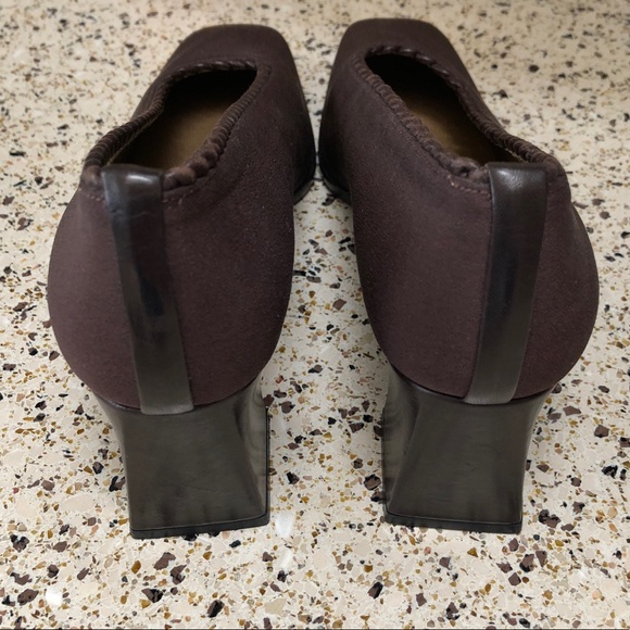 Stuart Weitzman Brown Block Heels - Picture 3 of 6